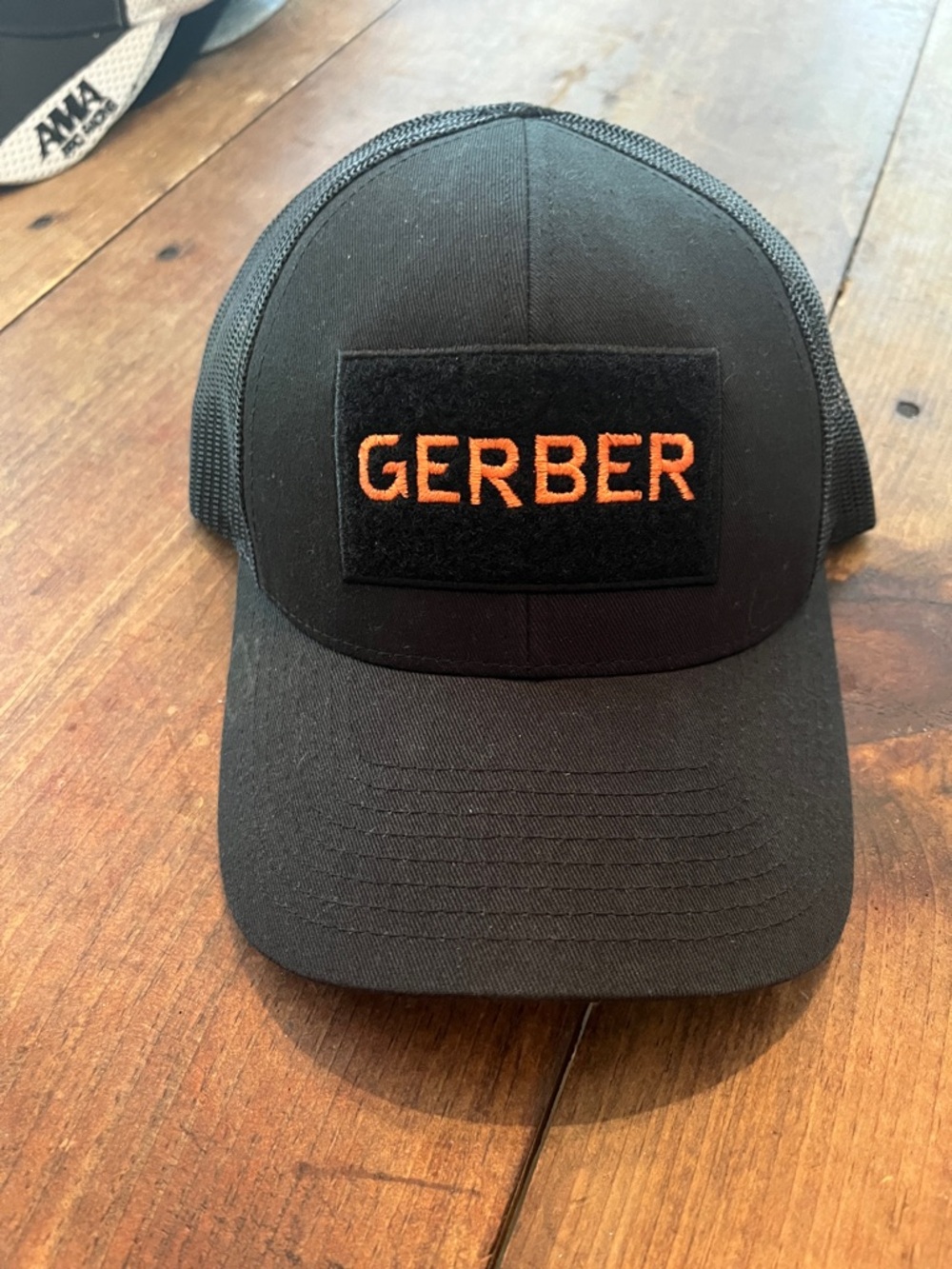 Gerber Black Cap with Orange Embroidered Logo